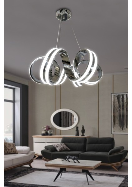 Kıvrım Çift Ledli Sıralı Toplu LED Avize