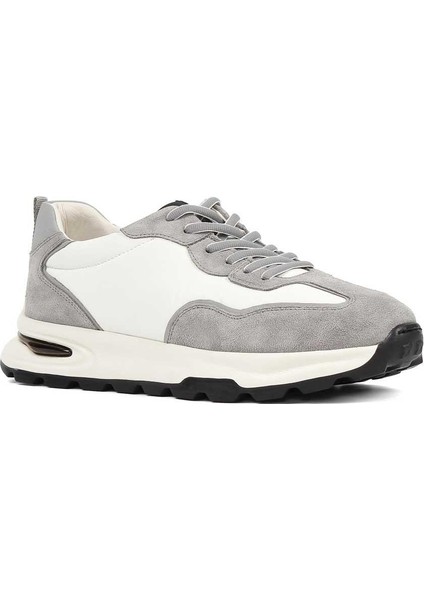Erkek Gri Bağcıklı Süet Deri Sneaker modelleri