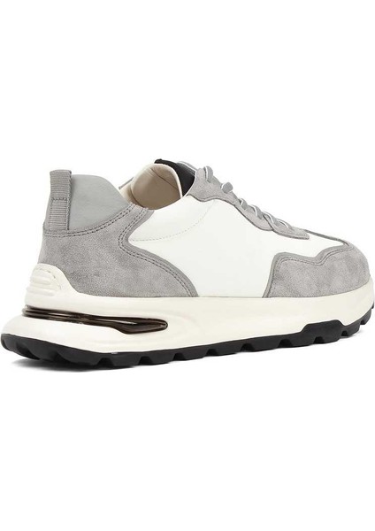 Erkek Gri Bağcıklı Süet Deri Sneaker indirimleri
