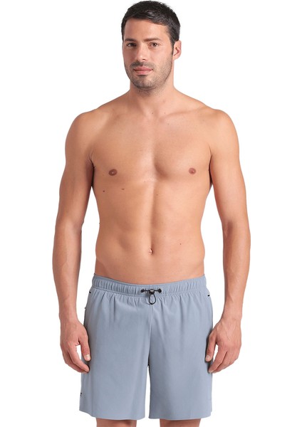 Evo Beach Boxer Solid Erkek Gri Deniz Şortu 006060570