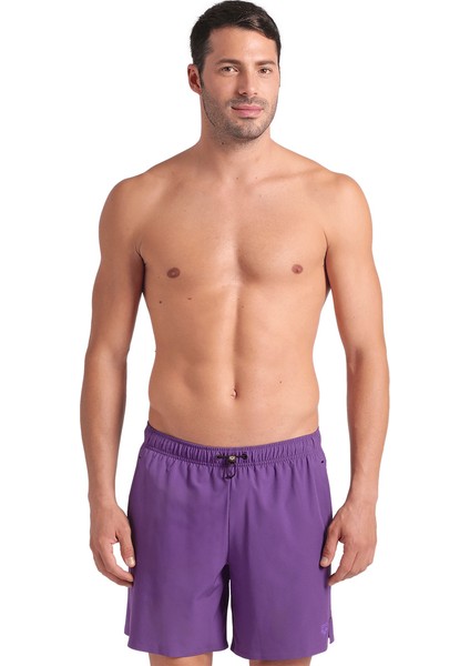 Evo Beach Boxer Solid Erkek Mor Deniz Şortu 006060930