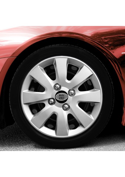 Mitsubishi Attrage 14 Inç Jant Kapağı Amblemli Gri (4 Adet) 137 Wg