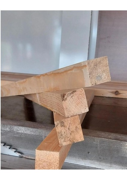 4cm x 4cm x 100CM Çam Ağacı Çıtası, Ahşap Çubuk, Çok Amaçlı Çıta