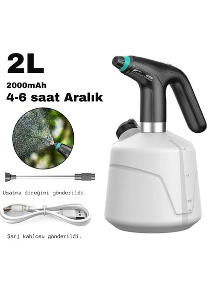 USB Şarjlı Elektrikli Püskürtücü 2.5l – Ayarlanabilir Sis & Jet Sprey, Sessiz Çalışma, Bitki Sulama ve Ilaçlama Cihazı fırsatları