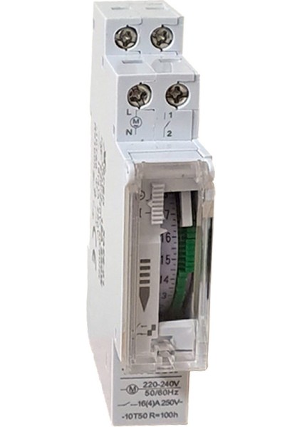 Otomat Tipi Analog Zaman Saati Rezervli - 24 Saat Günlük Programlama - 15 Dk Zaman Aralığı