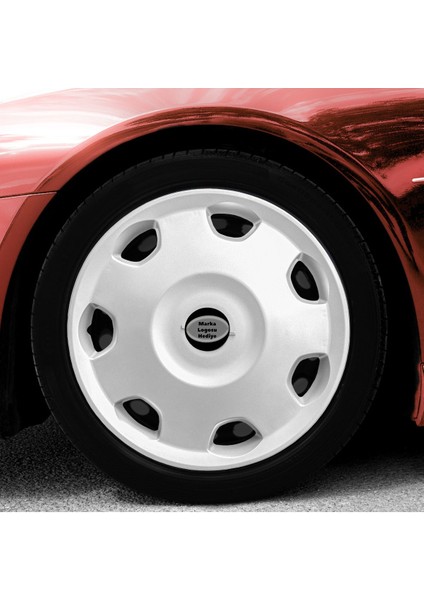 Nissan Micra 13 Inç Jant Kapağı Amblemli Gri (4 Adet) 157 Wg