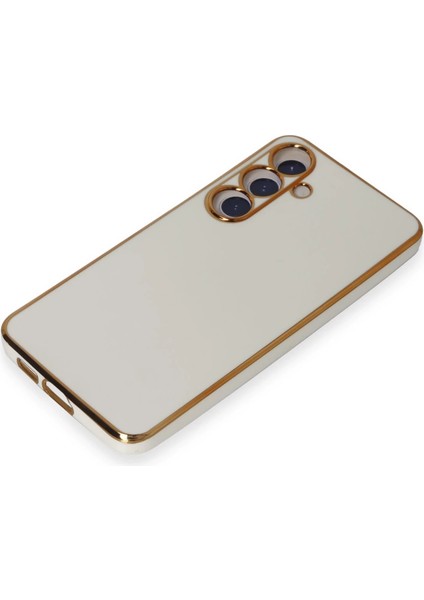 Samsung Galaxy S24 Plus Kılıf Volet Silikon - Beyaz Bstmy