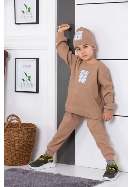 Fitilli Şapkalı Erkek Çocuk 3'lü Takım fiyatları