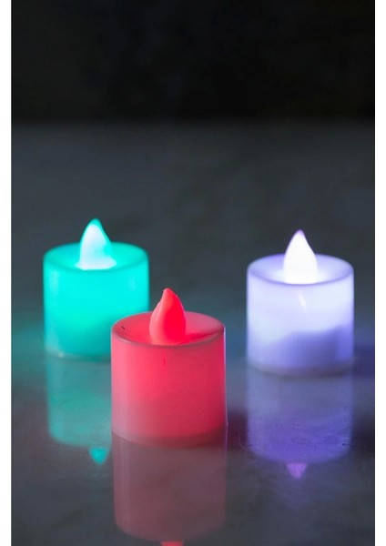 Mini Işıklı LED Mum x 10 Adet modelleri
