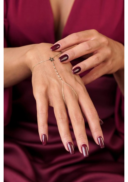 14 Ayar Altın Yıldız Detaylı Dorika Şahmeran