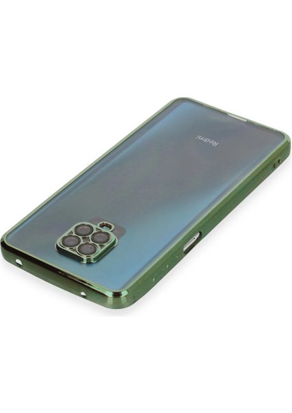 Xiaomi Redmi Note 9 Pro Kılıf Razer Lensli Silikon - Yeşil Bstmy