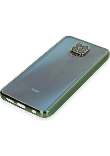 Xiaomi Redmi Note 9 Pro Kılıf Razer Lensli Silikon - Yeşil Bstmy