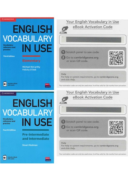 English Vocabulary In Use Elemantary ve Pre Intermediate With Answers And Ebook Online Kodludur