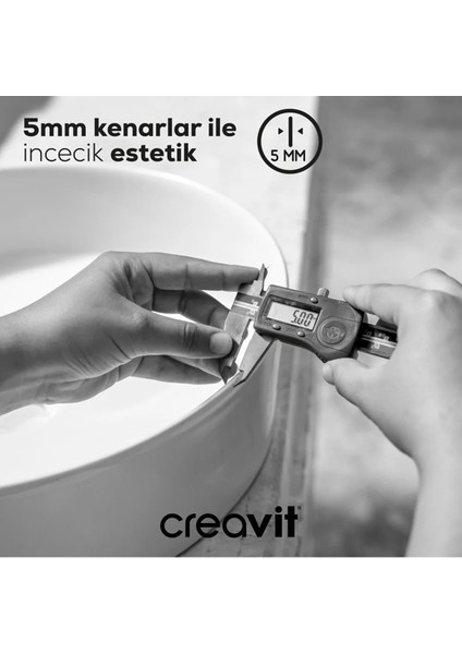 LP146S Loop Yuvarlak Çanak Lavabo Ø45 cm Mat Siyah