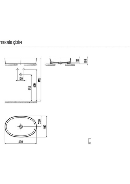 LP146S Loop Yuvarlak Çanak Lavabo Ø45 cm Mat Siyah