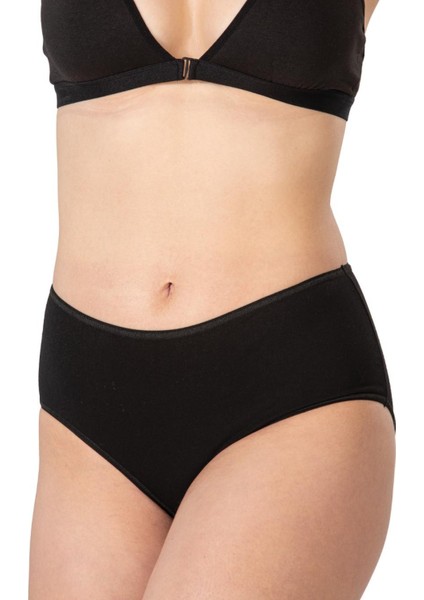 Siyah Mı Emay 1442 Modal Coton Yüksekbel Külot