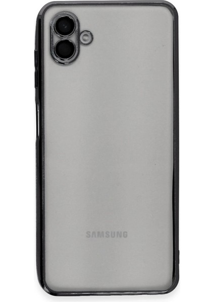 Samsung Galaxy A04 Kılıf Razer Lensli Silikon - Siyah Bstmy