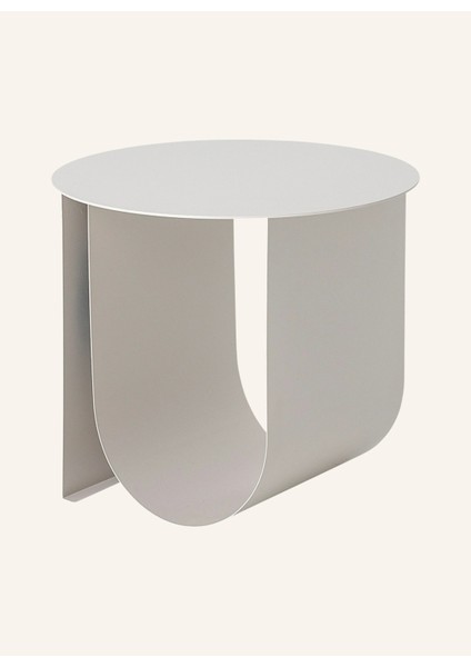 Cher Yan Sehpa, Heykelsi Form, Entegre Depolama, Metal, 38 cm