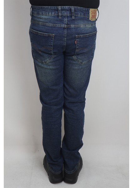 Fistan Store Erkek Yeşil Yüksek Bel Rahat Kesim Boru Paça Jean Pantolon