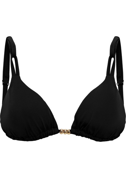 Aquaviva Kadın Siyah Izabella Gold Aksesuarlı Üçgen Bikini Takımı fiyatları