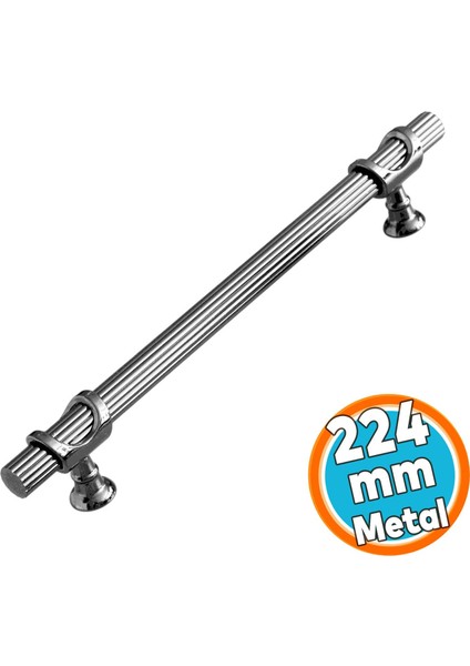 Mobilya Dolap Mutfak Kapak Çekmece Dolabı Kulpları Kulbu Kulpu Füme Metal Kulp 224 Mm-22.4 cm