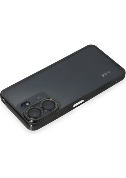 Xiaomi Redmi 13C Kılıf Razer Lensli Silikon - Siyah Bstmy