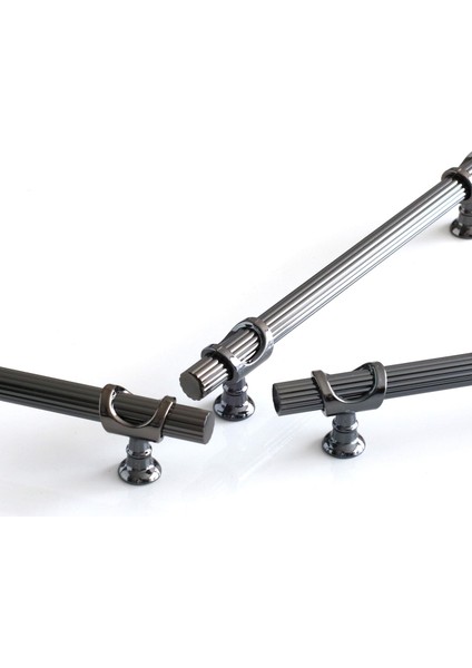 Mobilya Dolap Mutfak Kapak Çekmece Dolabı Kulpları Kulbu Kulpu Füme Metal Kulp 224 Mm-22.4 cm indirimleri