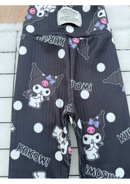 Kuromi Baskılı Kışlık Şardonlu Çocuk Tayt fiyatları