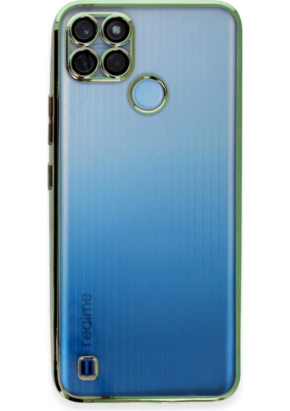 Realme C25Y Kılıf Razer Lensli Silikon - Yeşil Bstmy fiyatları