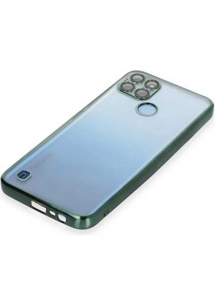 Realme C25Y Kılıf Razer Lensli Silikon - Yeşil Bstmy fırsatları