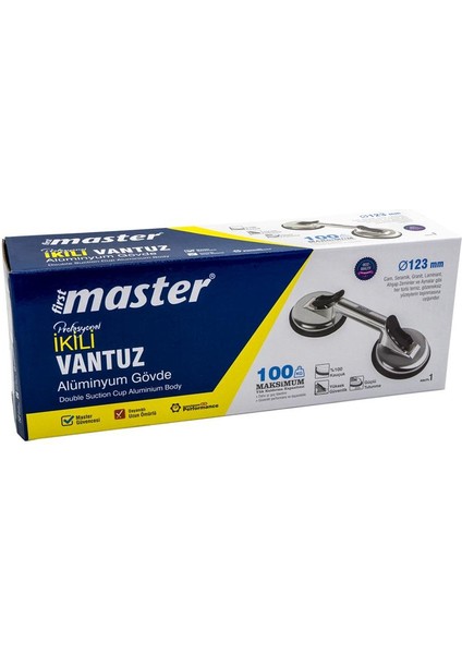 507606 Alüminyum Gövde Ikili Cam Vantuzu