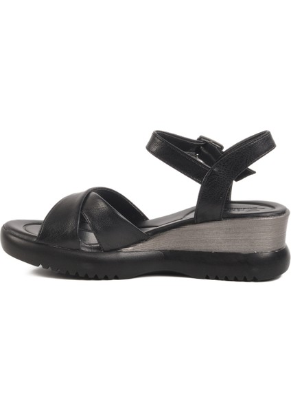 Siyah Cırtlı Topuklu Kadın Sandalet T-002 Z fiyatları