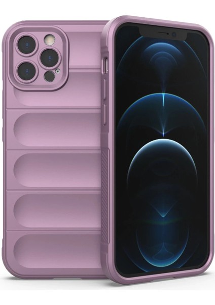 Iphone 12 Pro Kılıf Optimum Silikon - Mor Bstmy