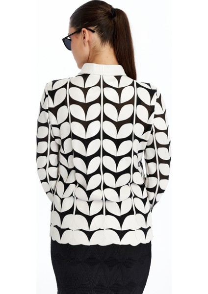 Kadın Yaprak Desen Hakiki Deri Ceket indirimleri