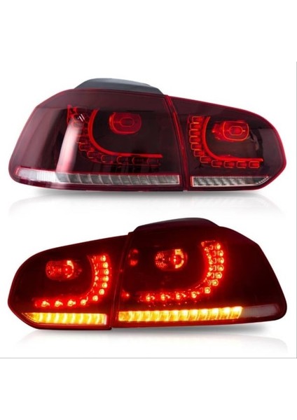 Vw Golf 6 ile Uyumlu R Stop Beyaz Düz Sinyal 2008-2013