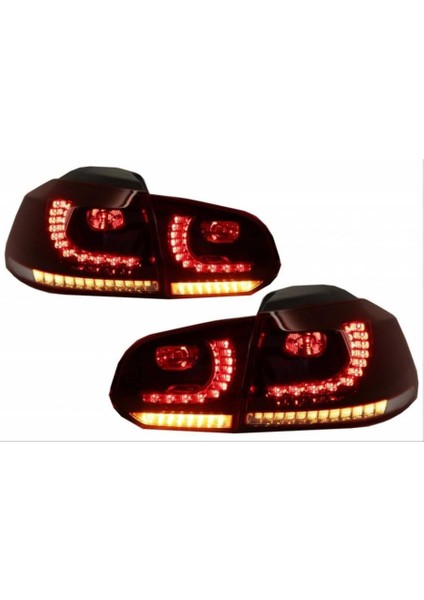 Vw Golf 6 ile Uyumlu R Stop Beyaz Düz Sinyal 2008-2013 modelleri