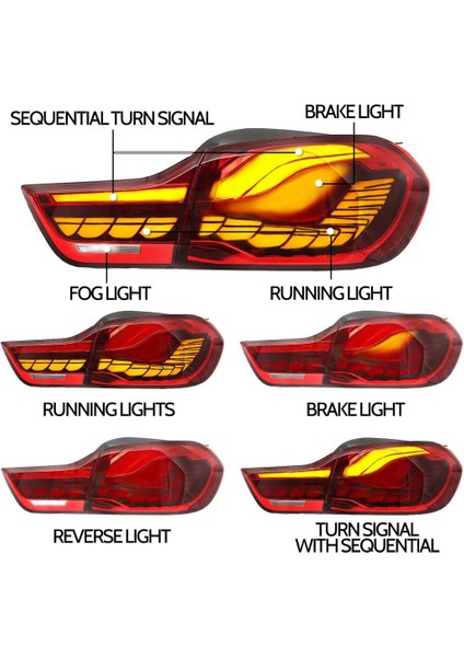 Bmw F32/F33/F36 ile Uyumlu Gts Stop Kırmızı fiyatları