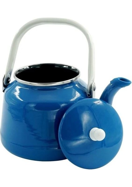 Retro Emaye Kamp Çaydanlığı Alt Mavi 2.5 L