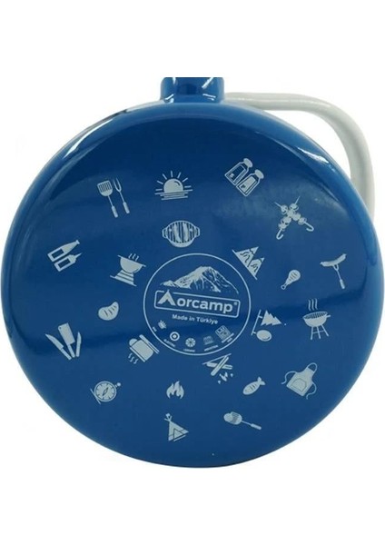 Retro Emaye Kamp Çaydanlığı Alt Mavi 2.5 L