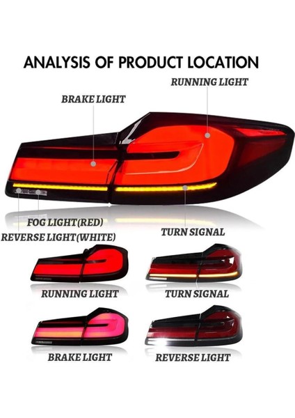 Bmw G30 ile Uyumlu Lcı Dızayn Stop fiyatları