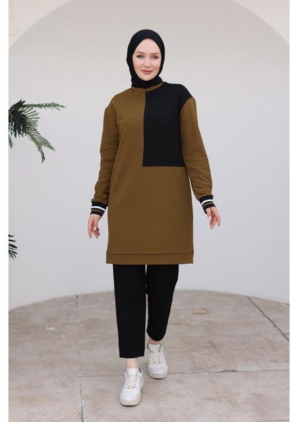 Kolları Ribanalı Tunik-Yeşil 24KT478