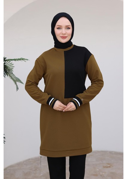 Kolları Ribanalı Tunik-Yeşil 24KT478