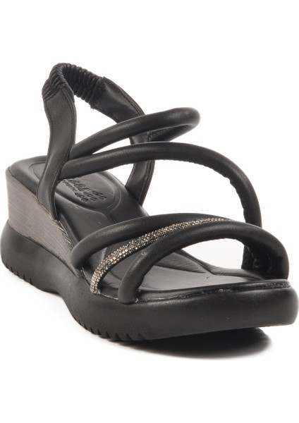 Siyah Topuklu Kadın Sandalet T-004 Z modelleri