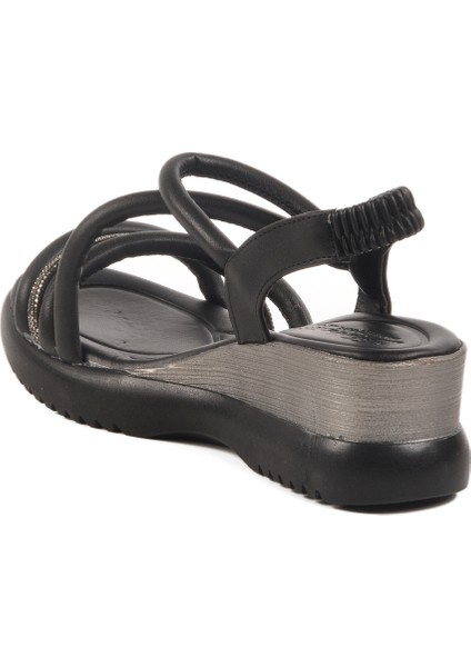 Siyah Topuklu Kadın Sandalet T-004 Z fırsatları