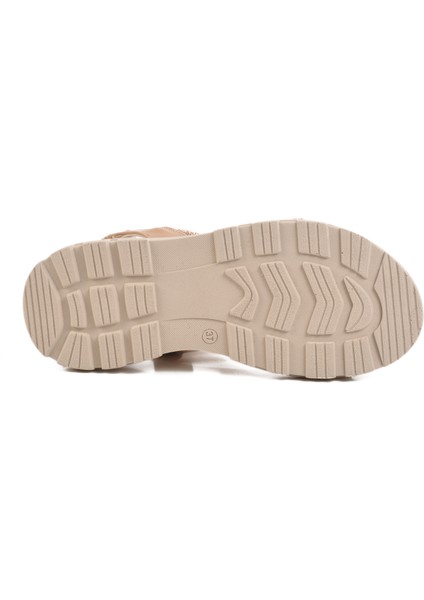 Bej Taşlı Kadın Sandalet T-005 Z indirimleri