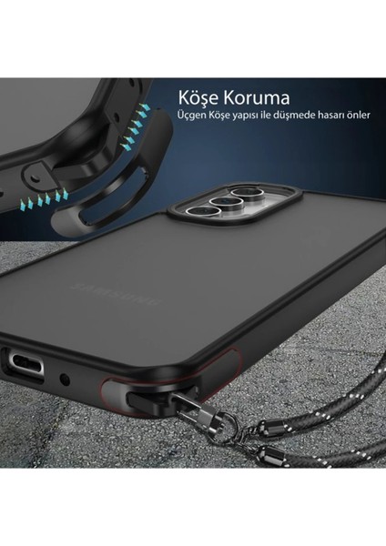 Samsung Galaxy A54 5g Kılıf Elegant Kapak - Siyah Bstmy