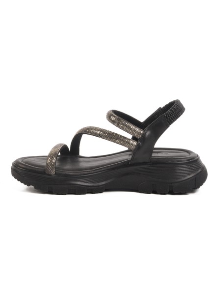 Siyah Taşlı Kadın Sandalet T-005 Z fiyatları
