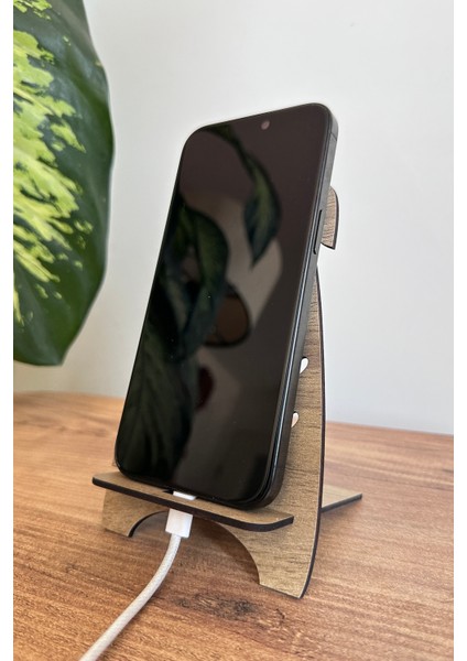 Ahşap Köpek Telefon ve Tablet Tutucu - Masa Üstü Sabitleyici Stand Telefon Tutacağı fırsatları