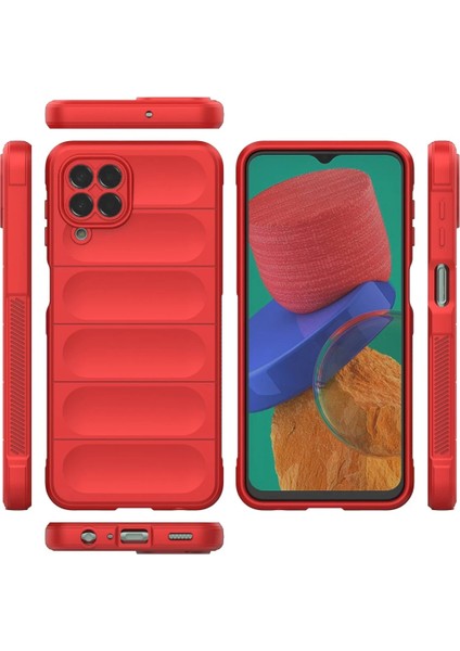 Samsung Galaxy M33 Kılıf Optimum Silikon - Kırmızı Bstmy