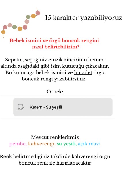 Halkalı İsimli Bebek Emzik Zinciri Askısı Doğal Ahşap